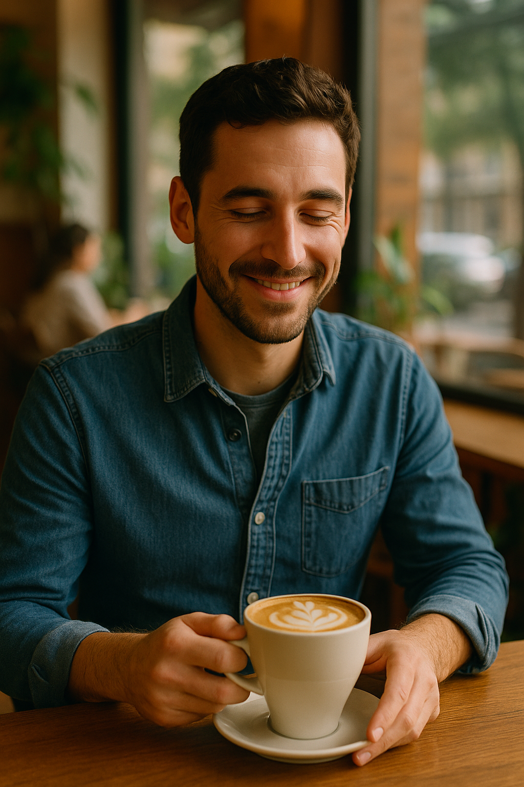 Gast Lena M. im Café